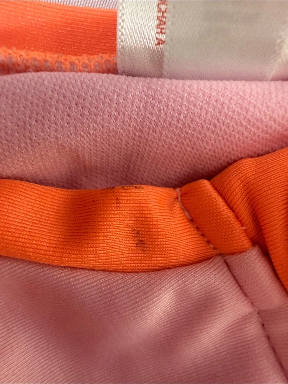 Cat & Jack Girls Long Sleeve Swim Rashguard - Orange, Light Pink, Fuchsia